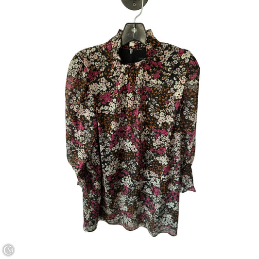 Dress Work By Ann Taylor In Black & Pink, Size: Sp