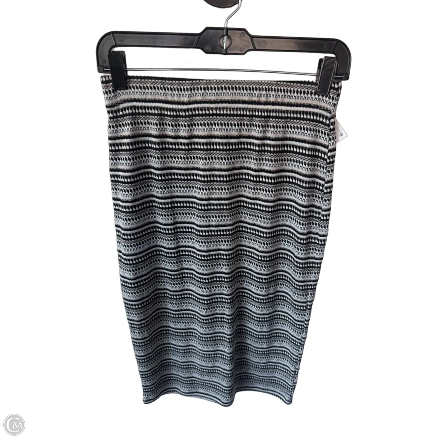 Skirt Midi By Bobeau In Black & White, Size: 0