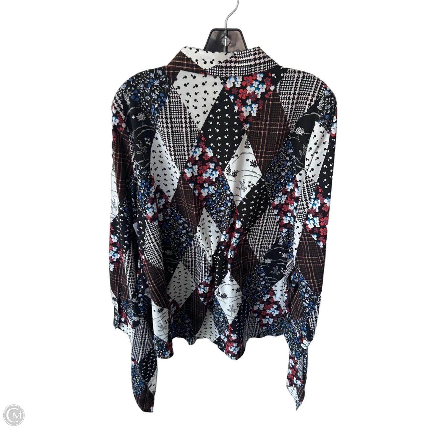 Tunic Long Sleeve By Tommy Bahama In Black & White, Size: L