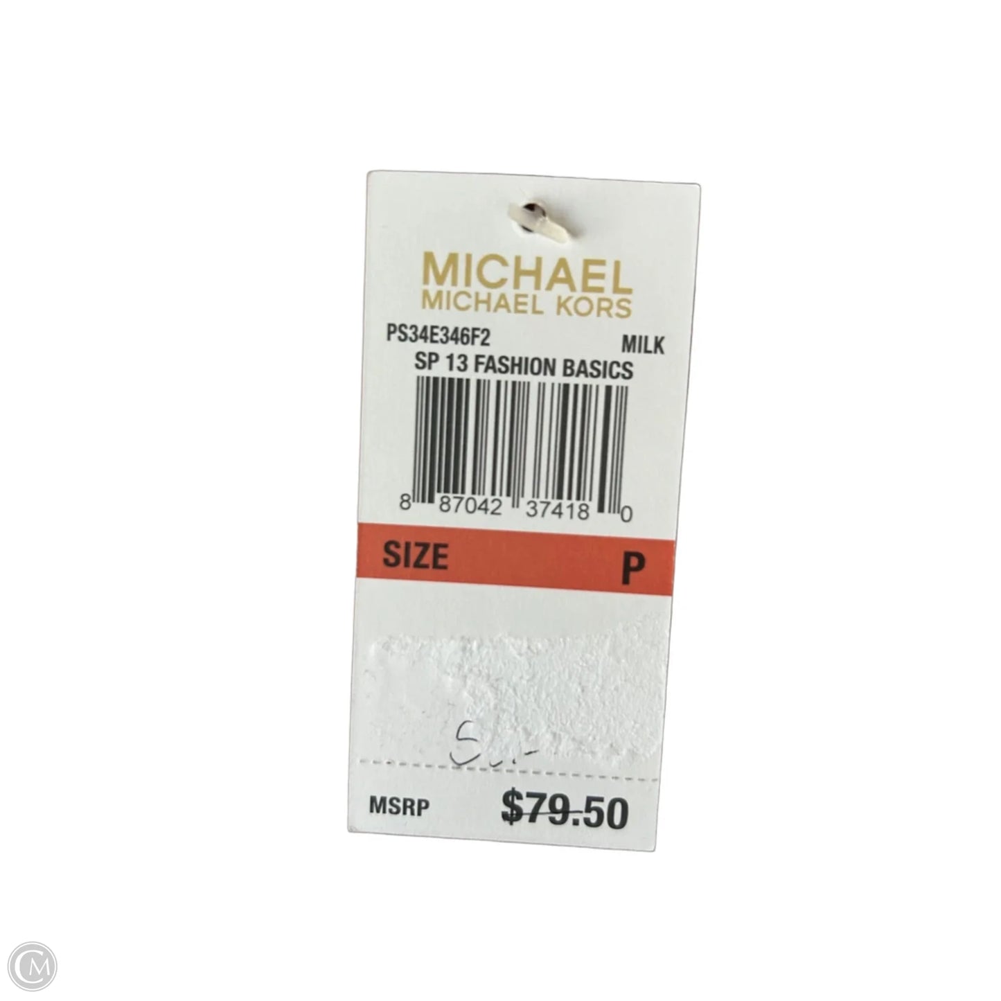 Blouse Sleeveless By Michael By Michael Kors In Green & Orange, Size: S