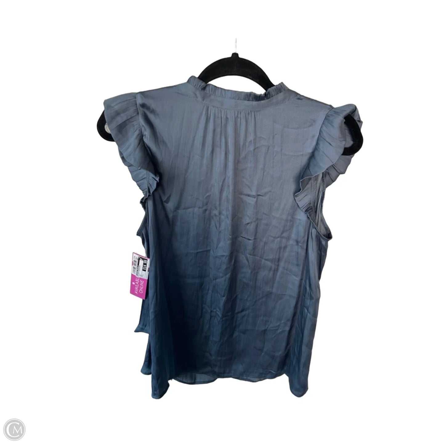 Blouse Sleeveless By Banana Republic In Blue, Size: S