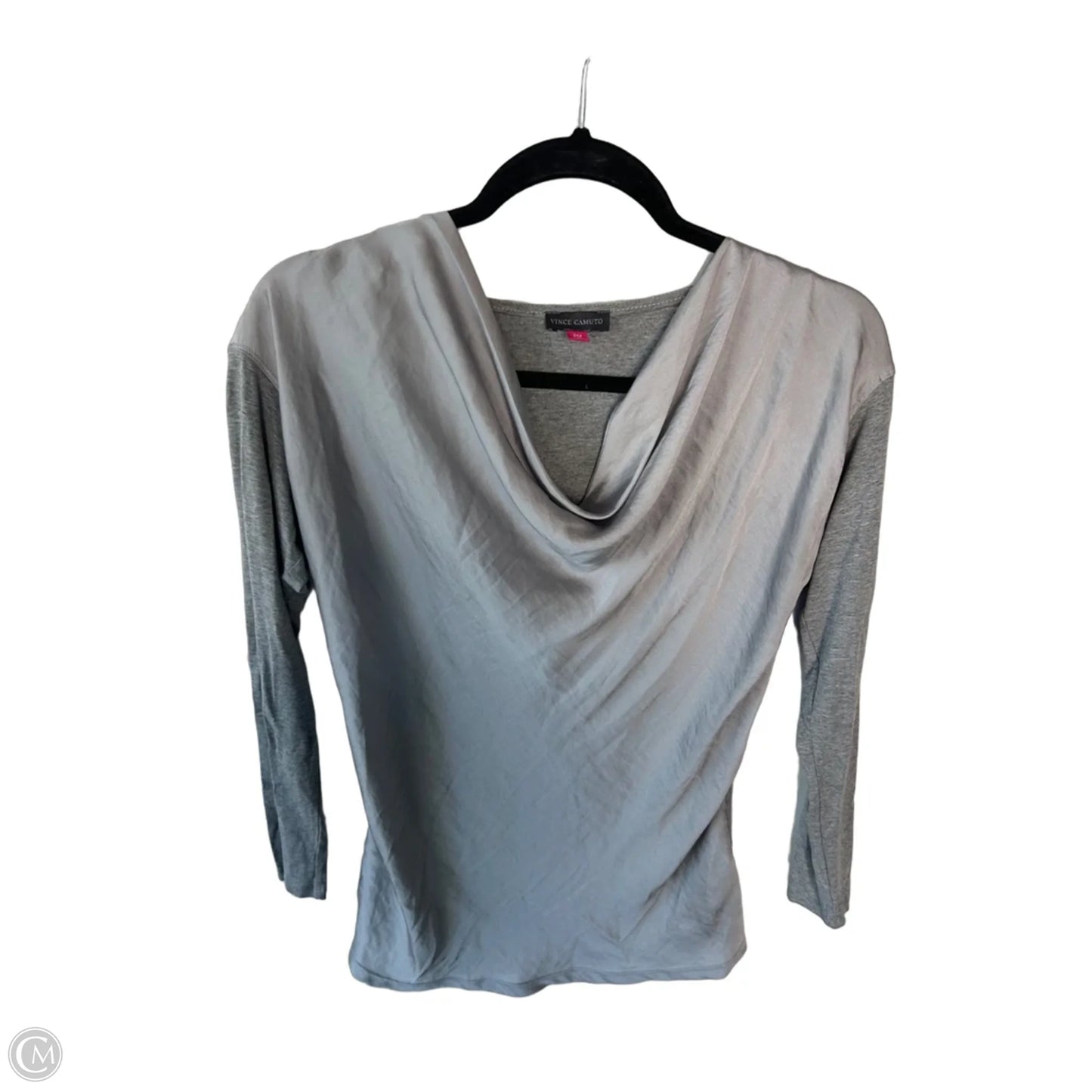 Top Long Sleeve By Vince Camuto In Grey, Size: L