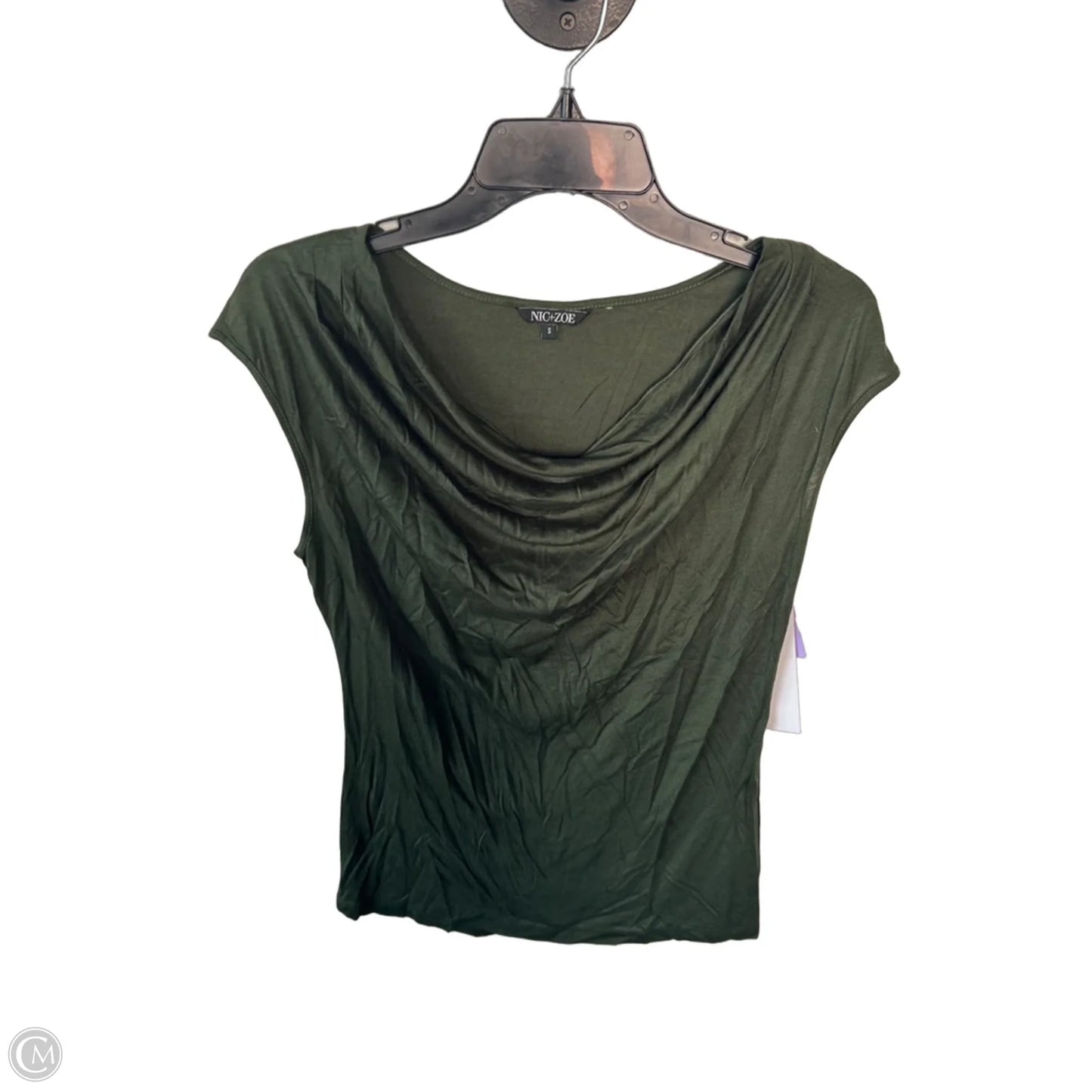 Blouse Sleeveless By Nic + Zoe In Green, Size: S