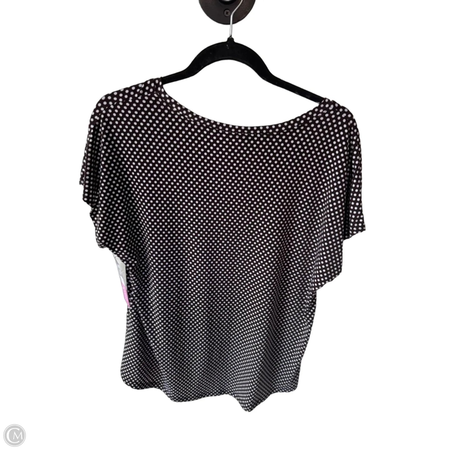 Blouse Sleeveless By Chicos In Brown & White, Size: L
