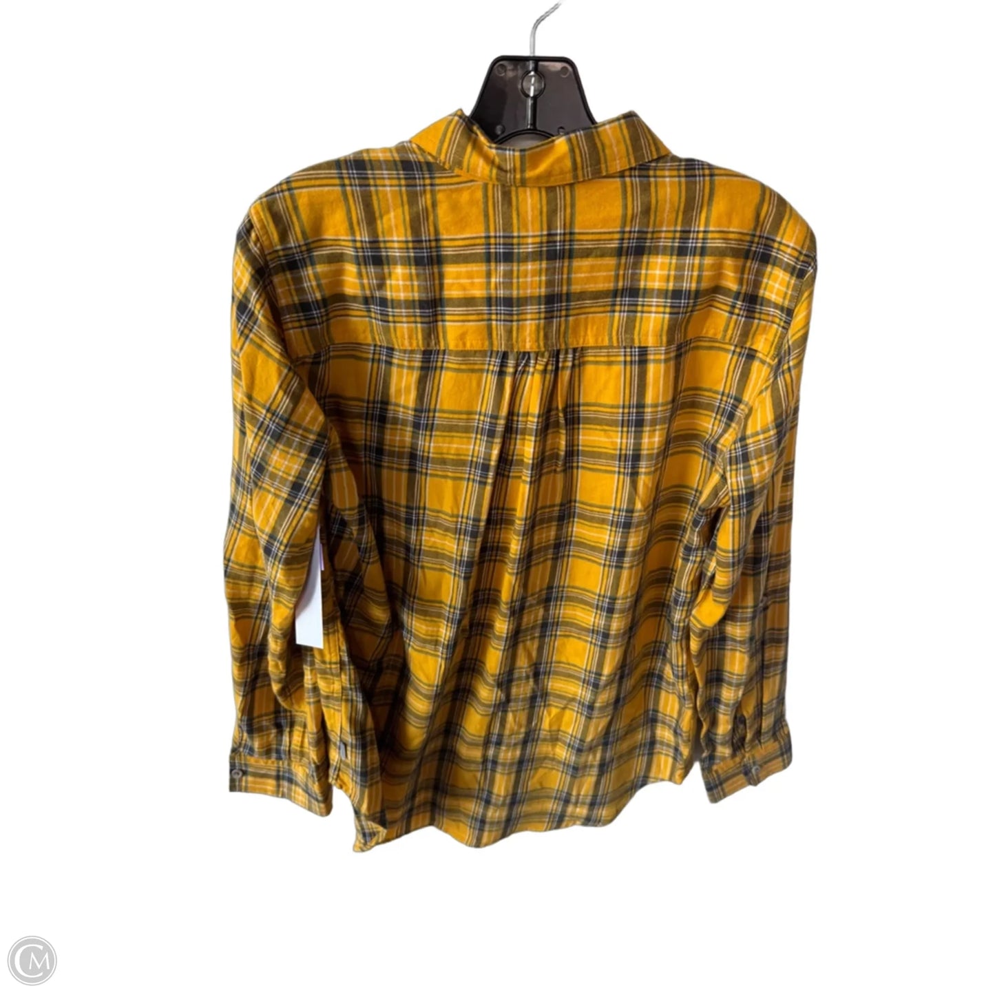 Tunic Long Sleeve By Eddie Bauer In Yellow, Size: M