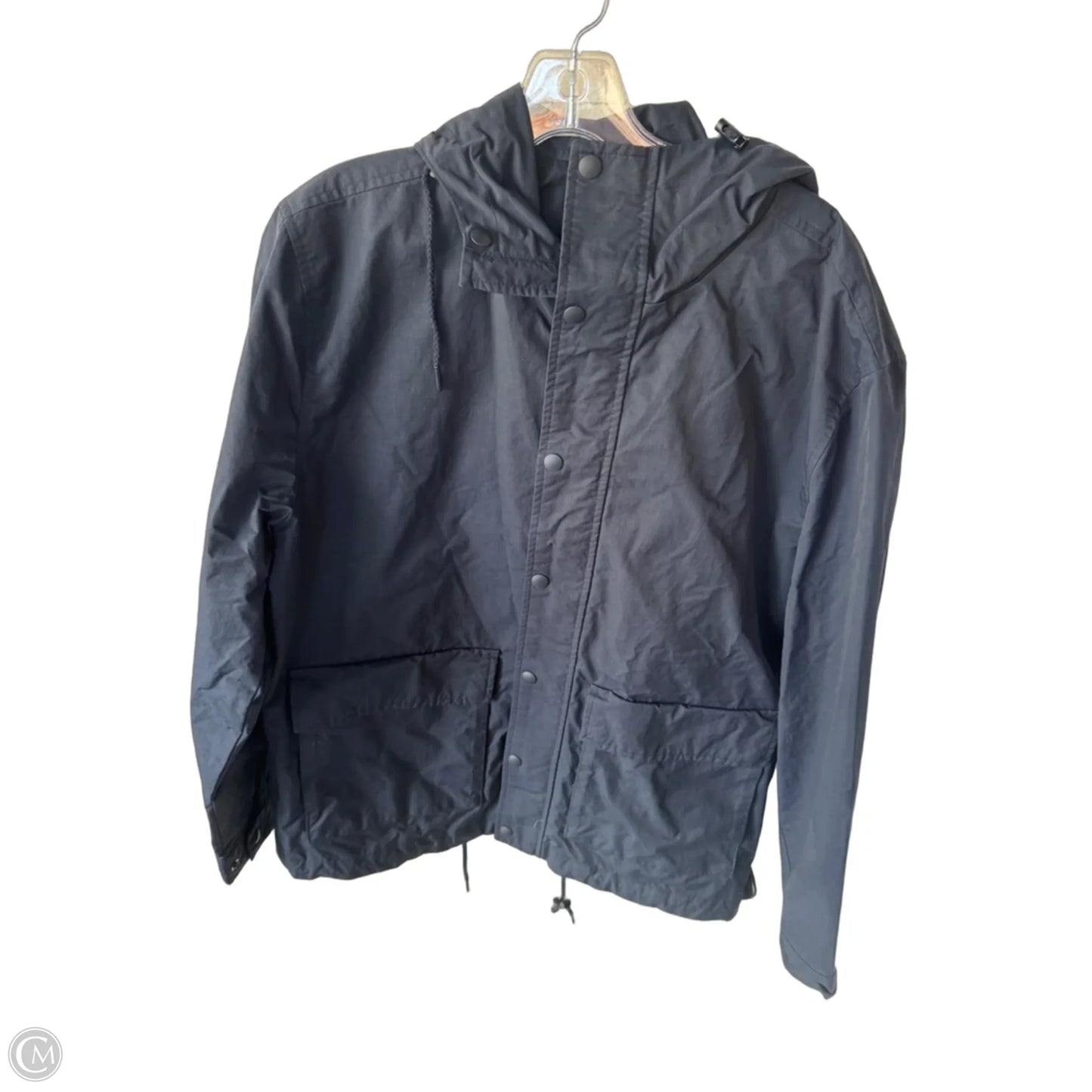 Jacket Windbreaker By Gap In Navy, Size: M