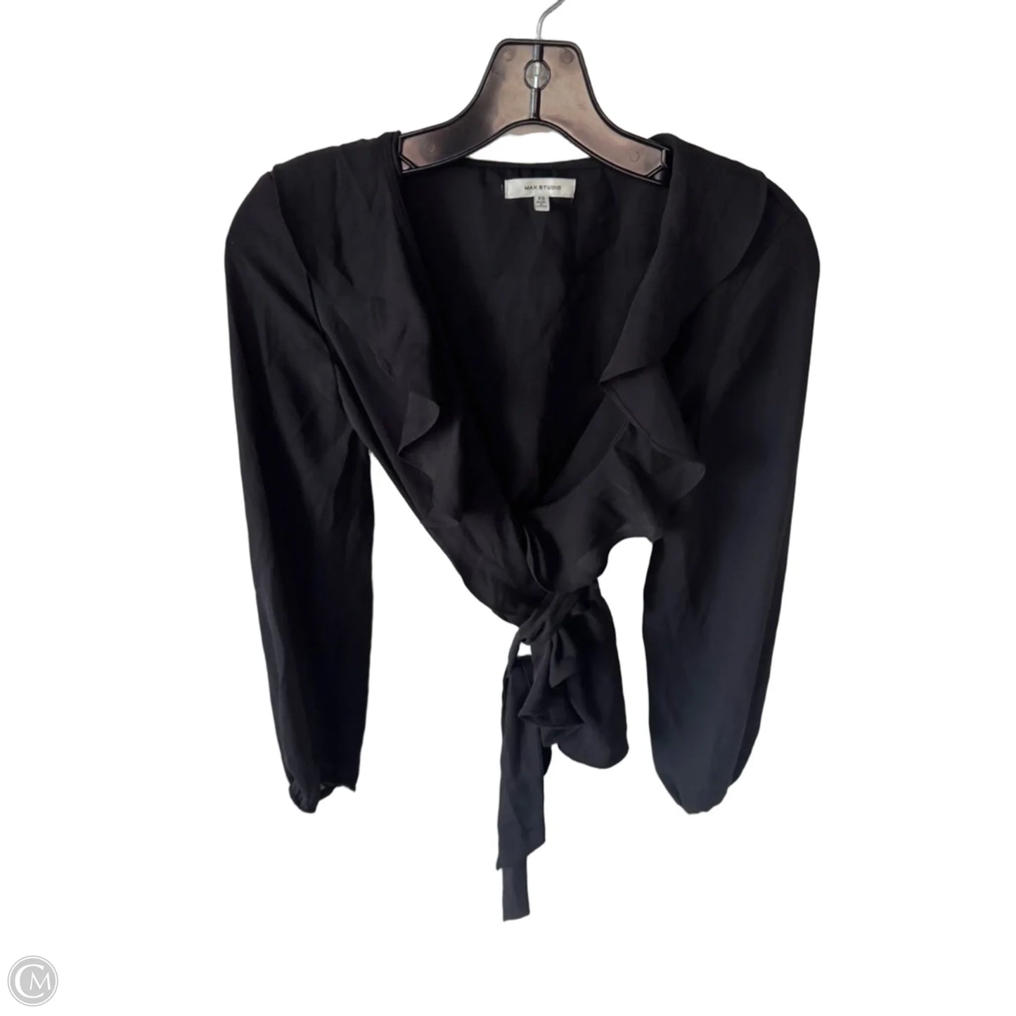 Blouse Long Sleeve By Max Studio In Black, Size: Xs