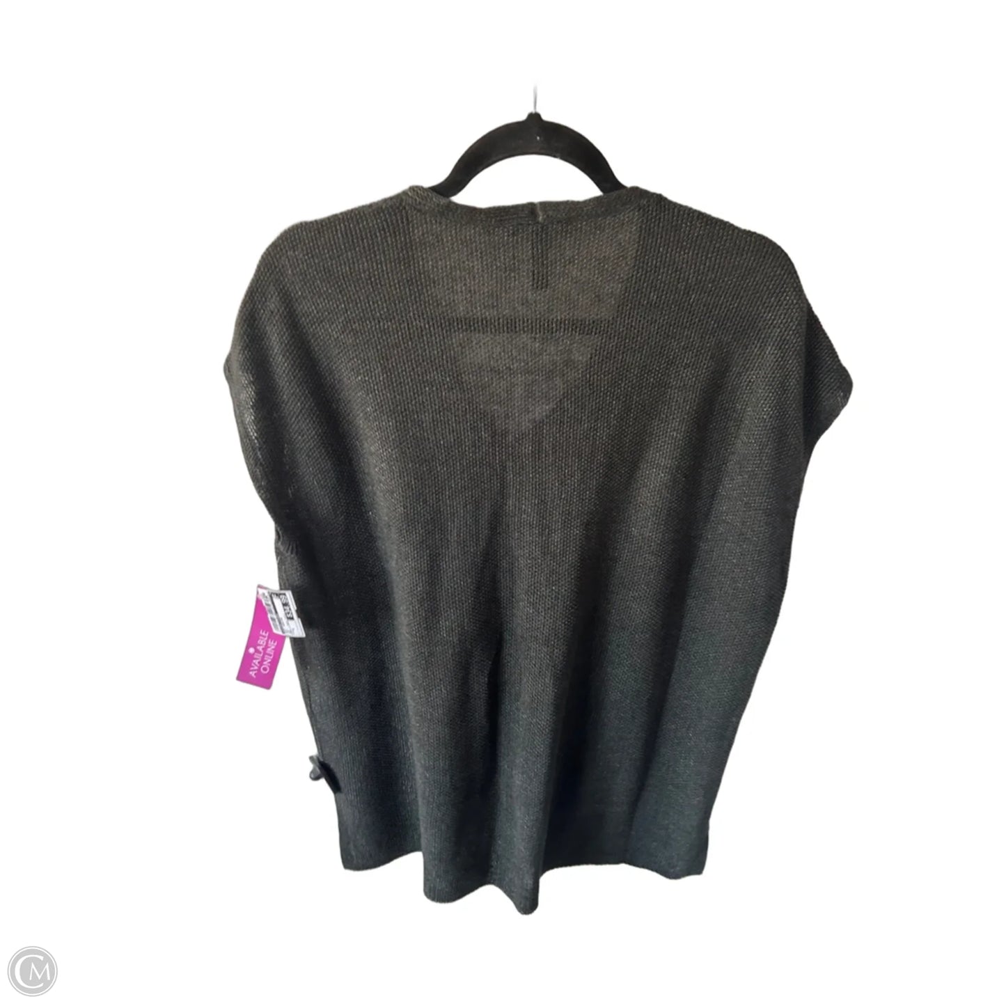 Vest Sweater By Eileen Fisher In Grey, Size: S