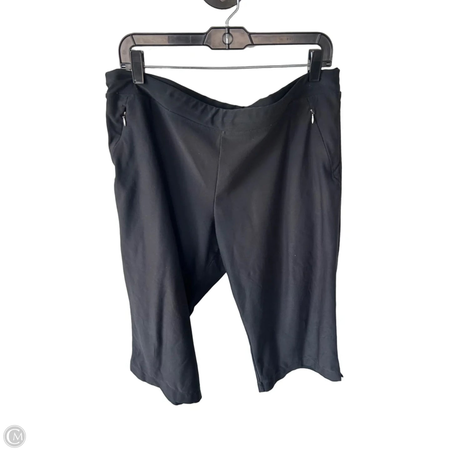 Athletic Capris By Lucy In Black, Size: Xl