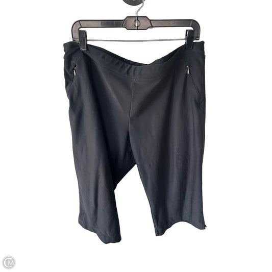 Athletic Capris By Lucy In Black, Size: Xl