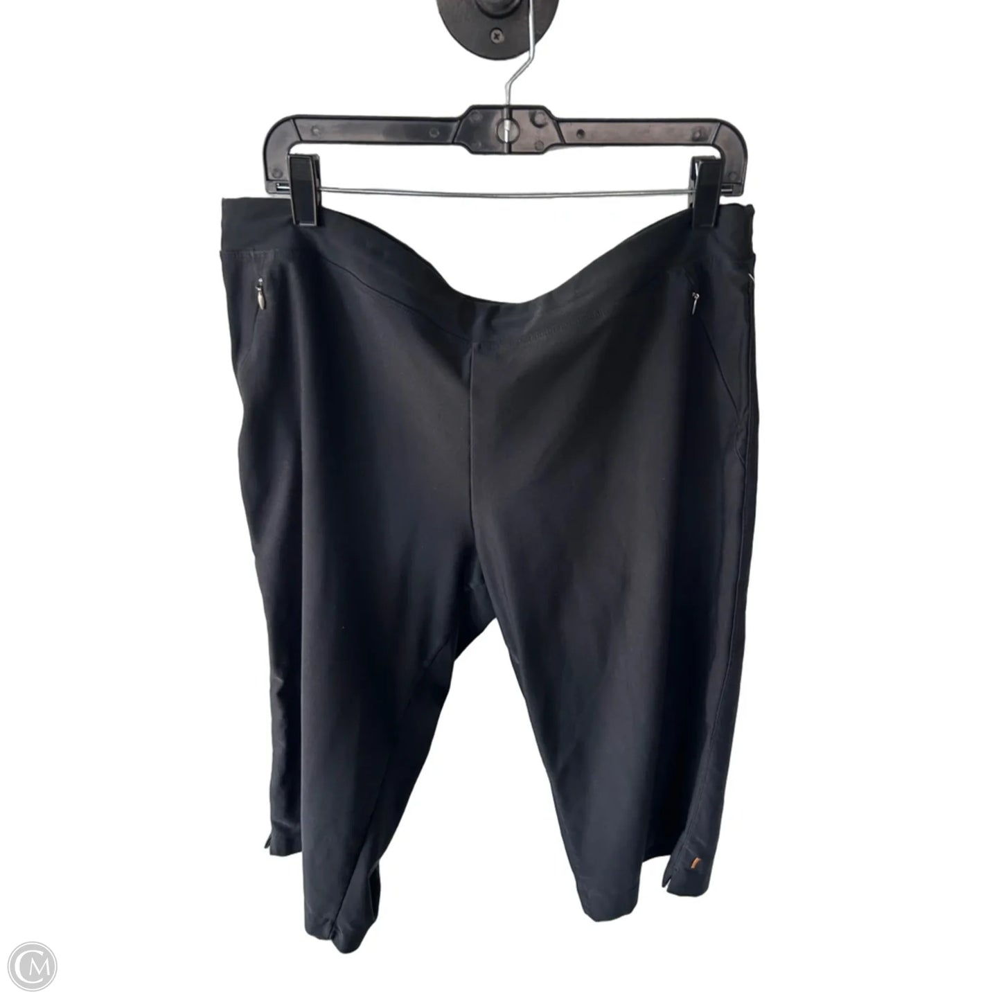 Athletic Capris By Lucy In Black, Size: Xl