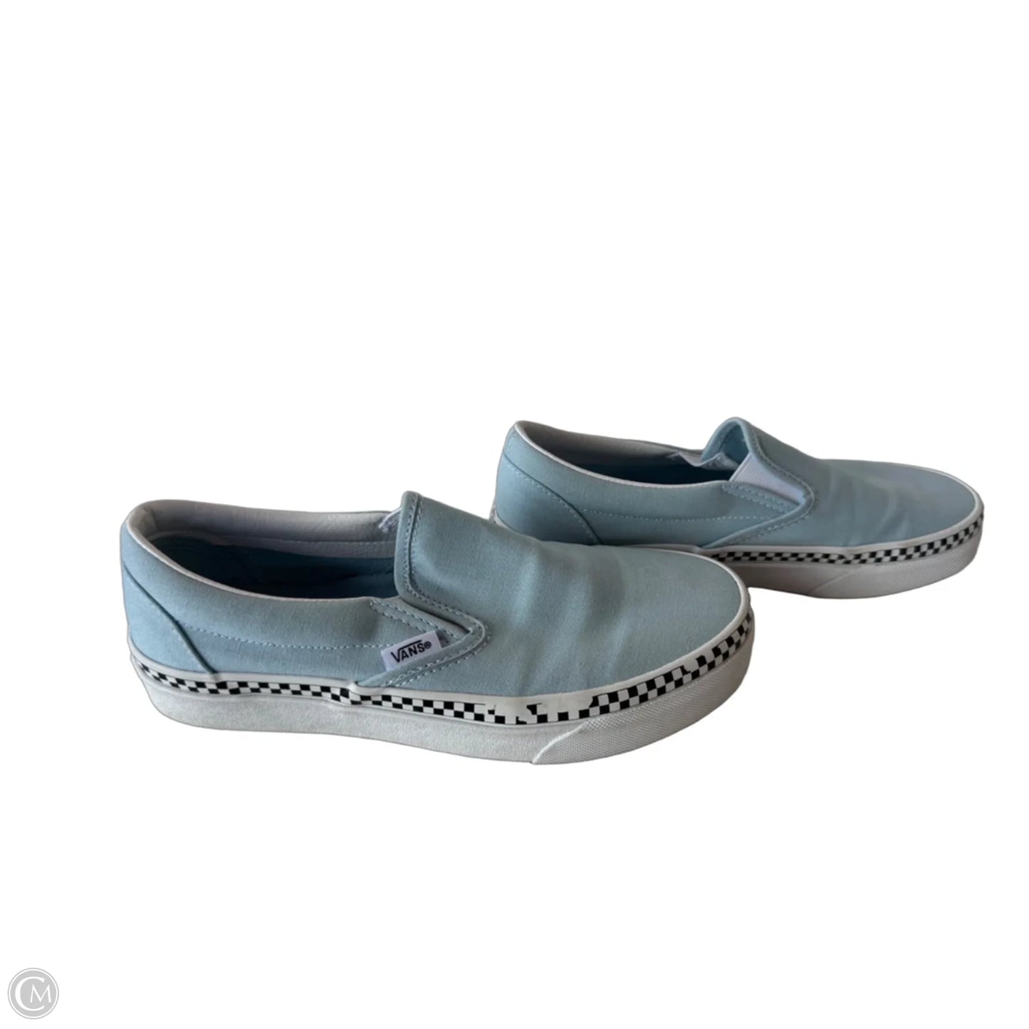 Shoes Sneakers By Vans In Blue & White, Size: 7
