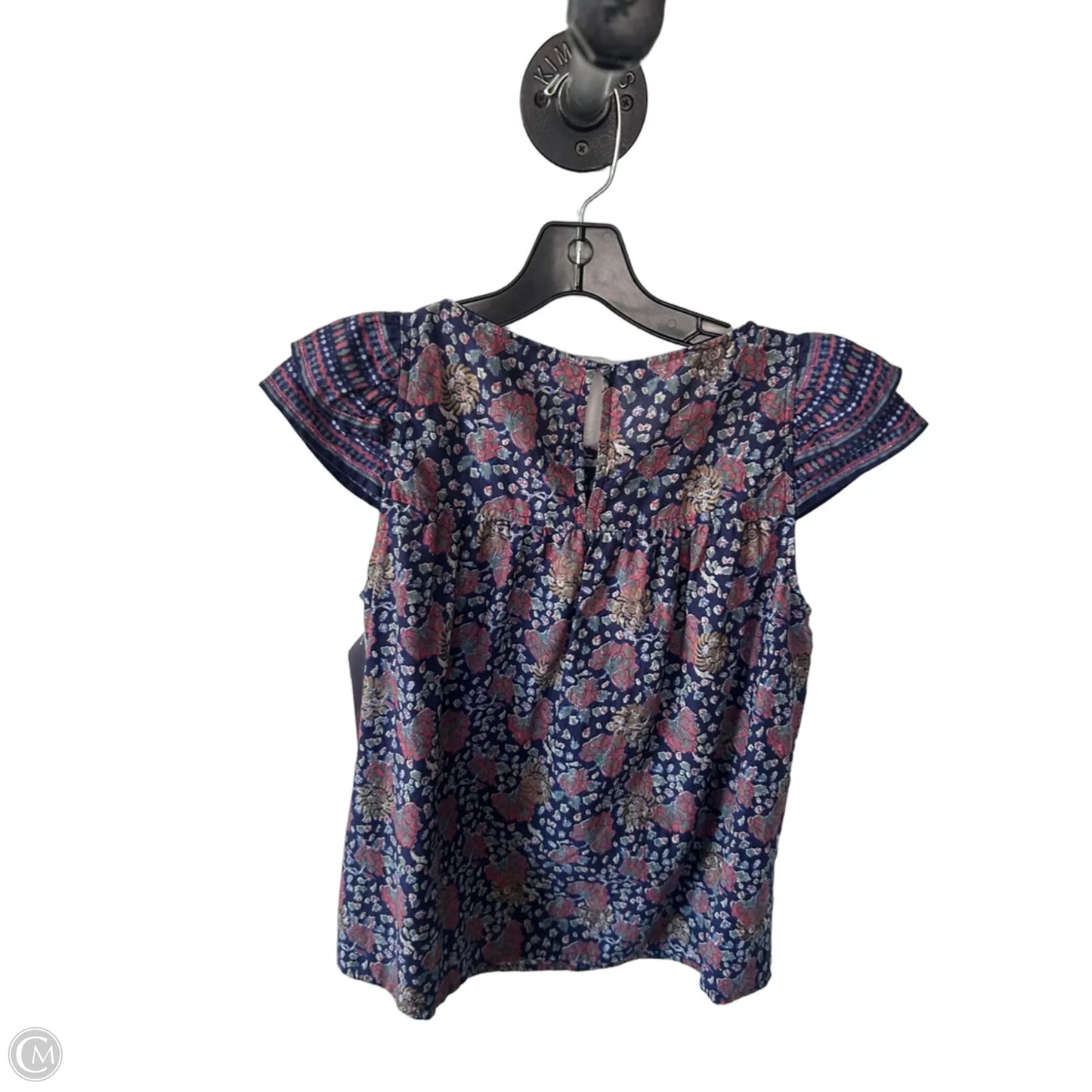 Blouse Sleeveless By Madewell In Blue & Pink, Size: S