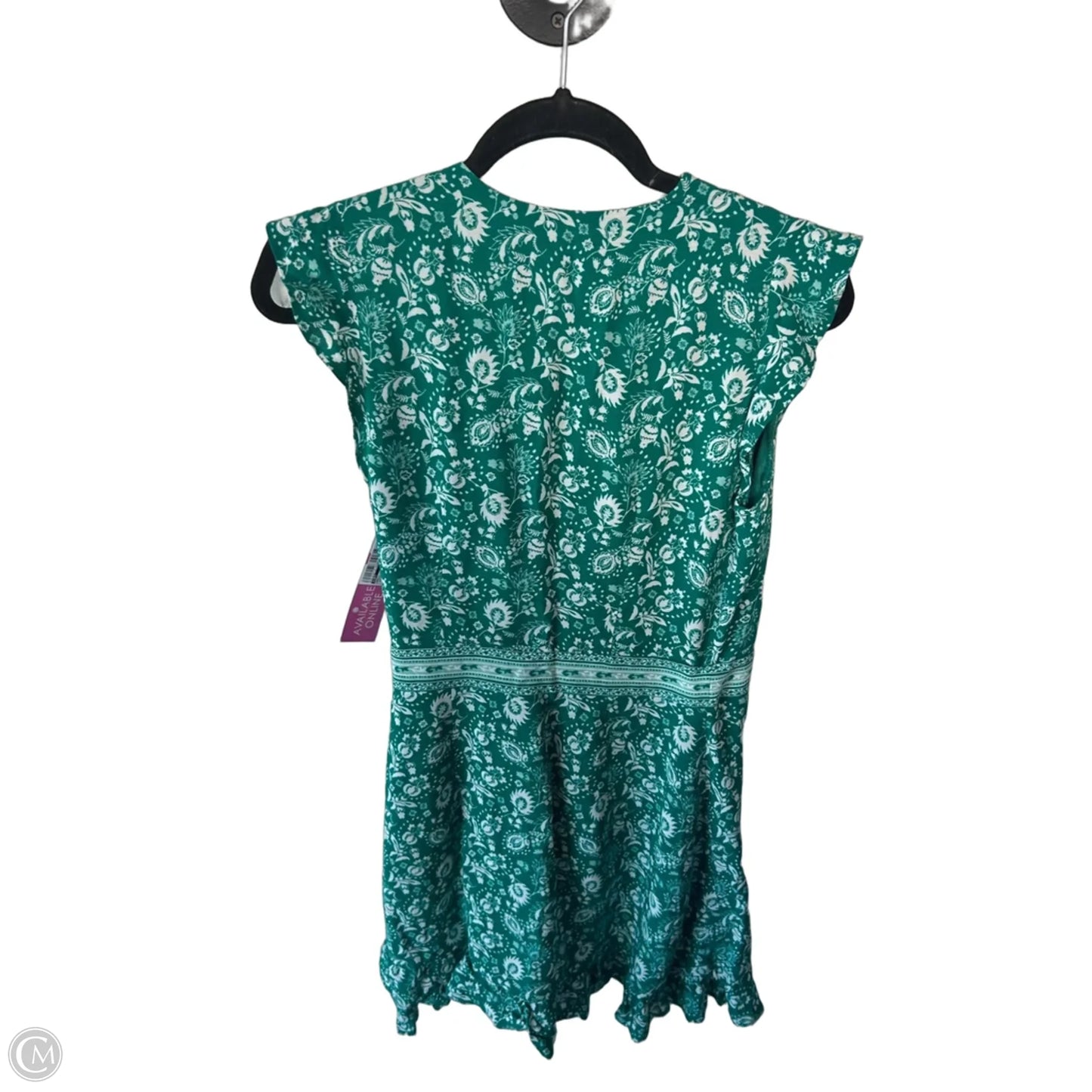 Dress Work By Loft In Green & White, Size: Xs