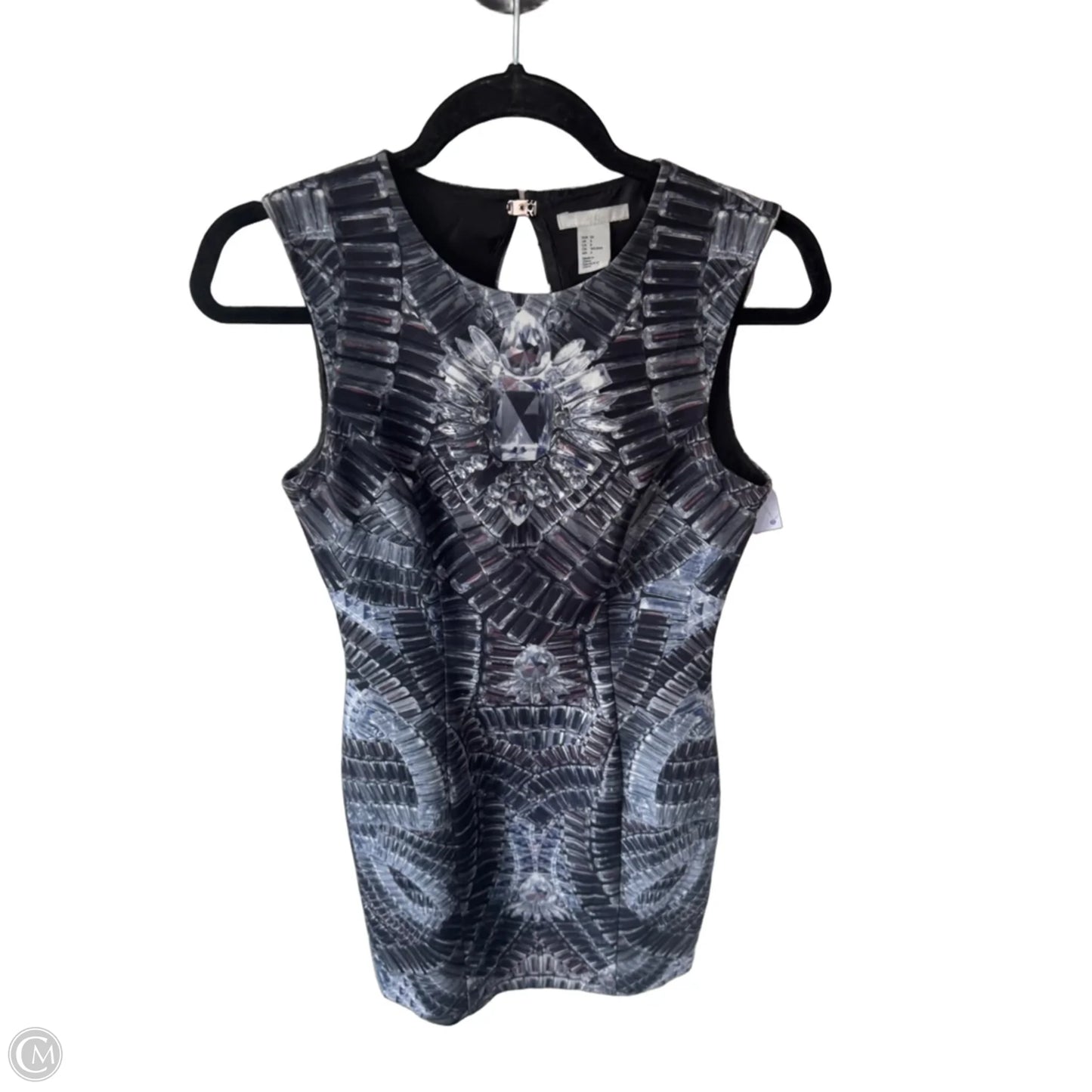 Dress Work By H&m In Black & Grey, Size: S