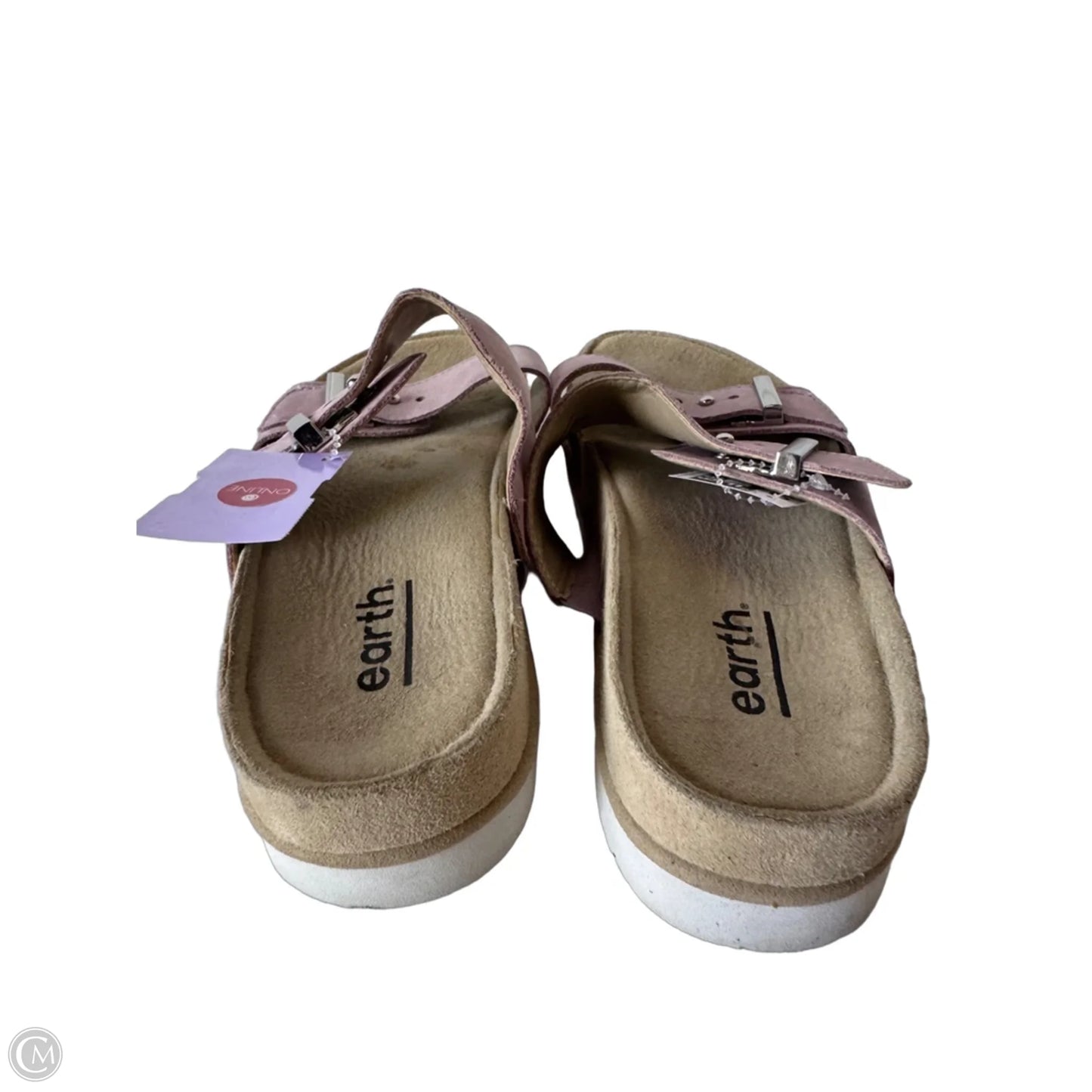 Sandals Flats By Earth In Pink, Size: 8.5