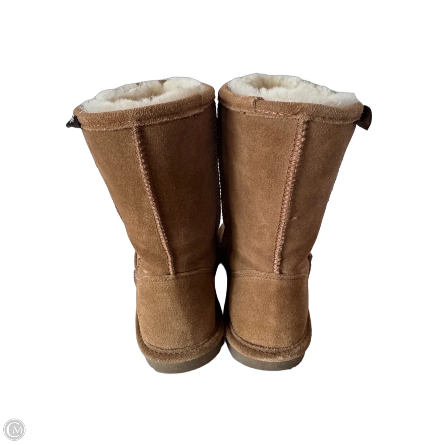 Boots Mid-calf Flats By Natural Reflections In Brown, Size: 7