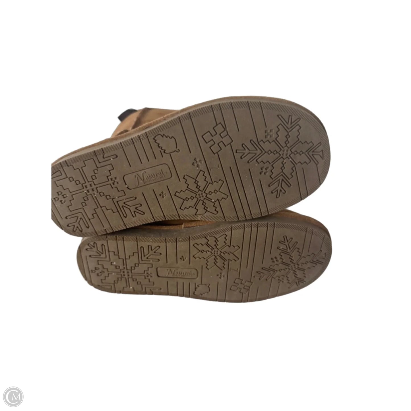 Boots Mid-calf Flats By Natural Reflections In Brown, Size: 7