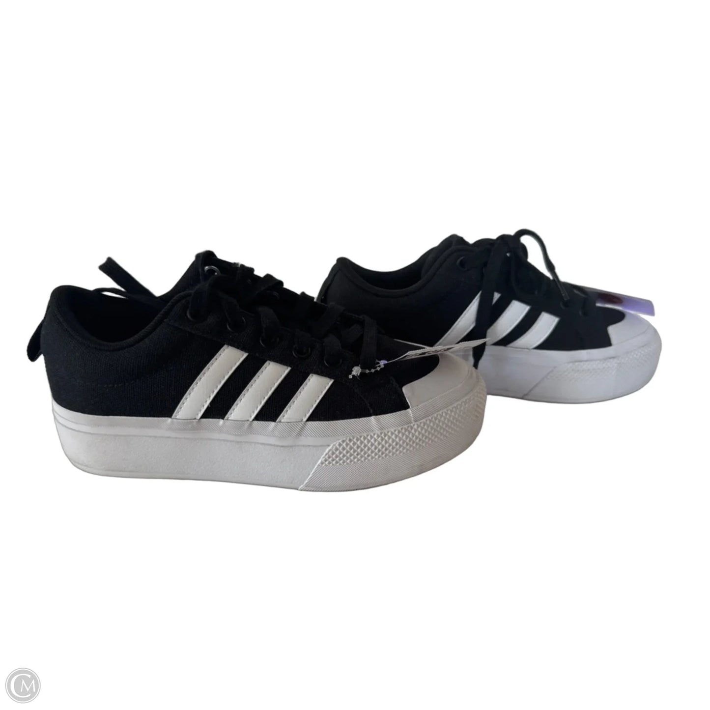 Shoes Sneakers By Adidas In Black & White, Size: 5.5