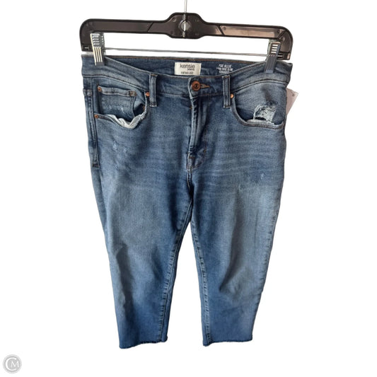 Jeans Straight By Kensie In Blue Denim, Size: 4