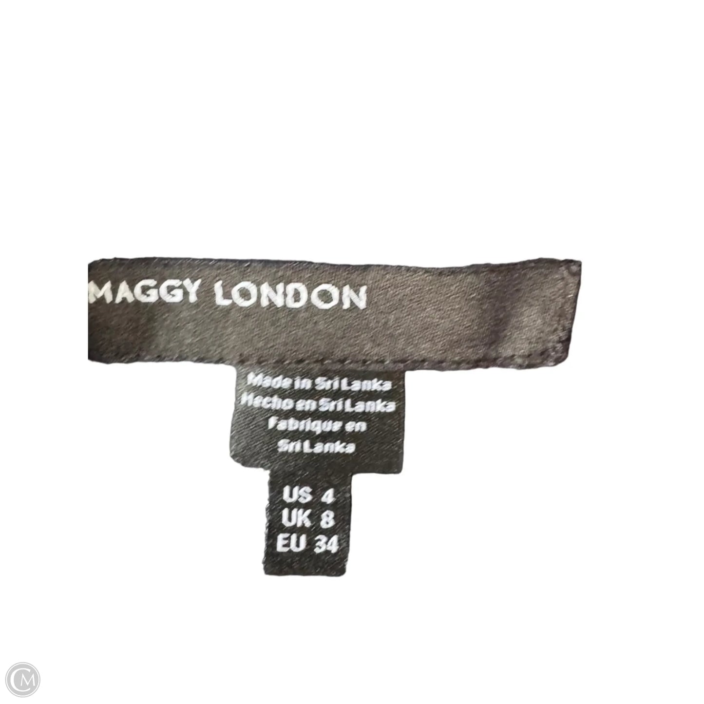 Dress Work By Maggy London In Blue & White, Size: S