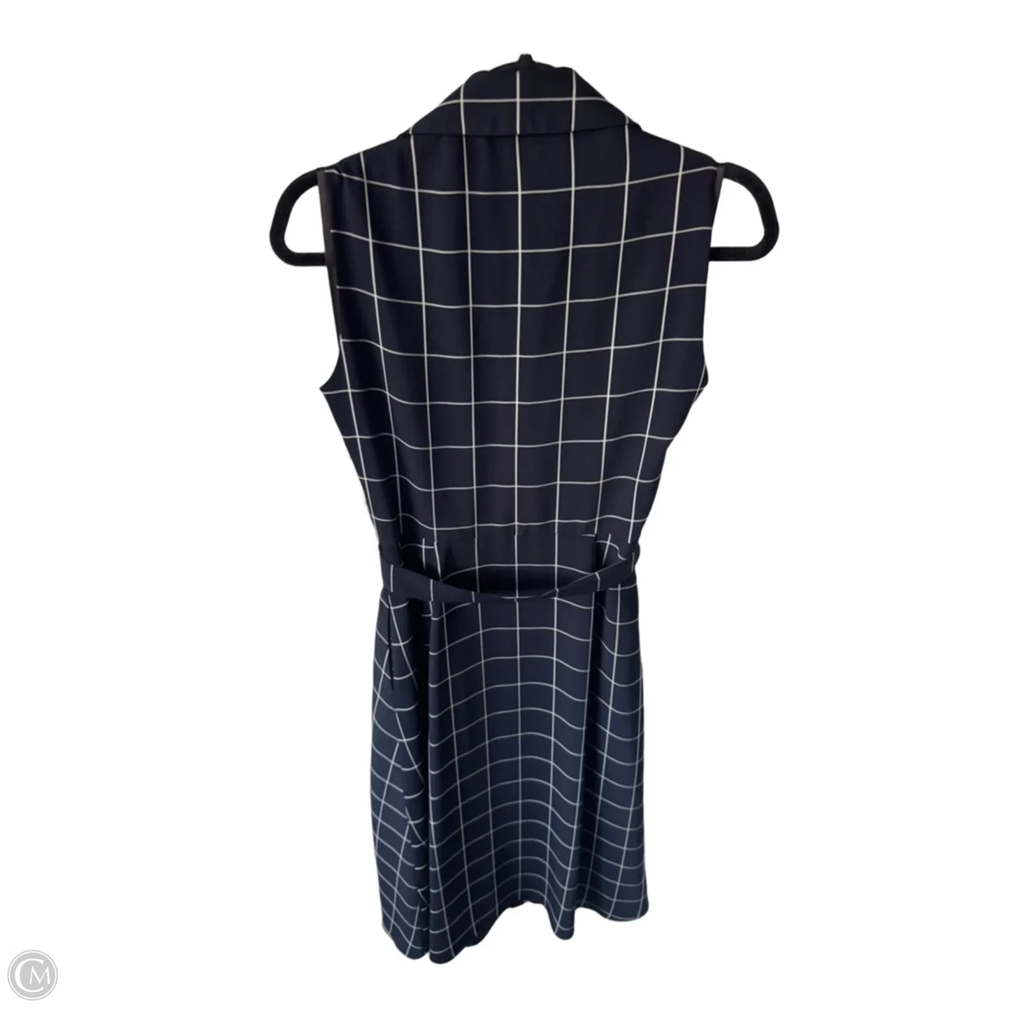 Dress Work By Maggy London In Blue & White, Size: S