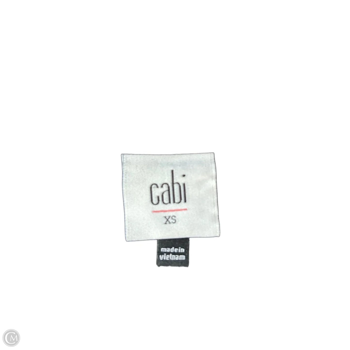 Blouse Long Sleeve By Cabi In Black & Blue, Size: Xs