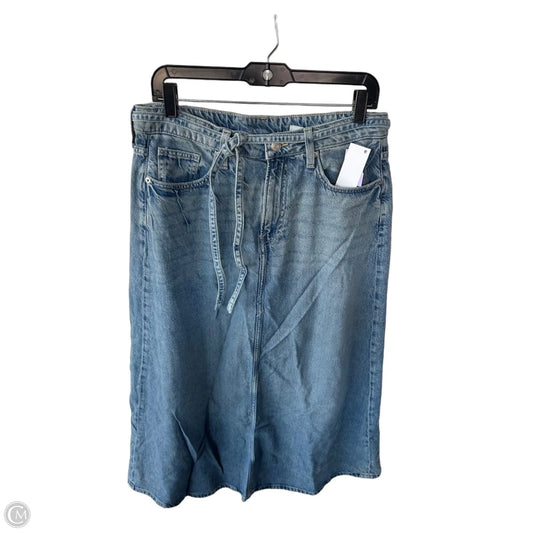 Skirt Maxi By Zara In Blue Denim, Size: M