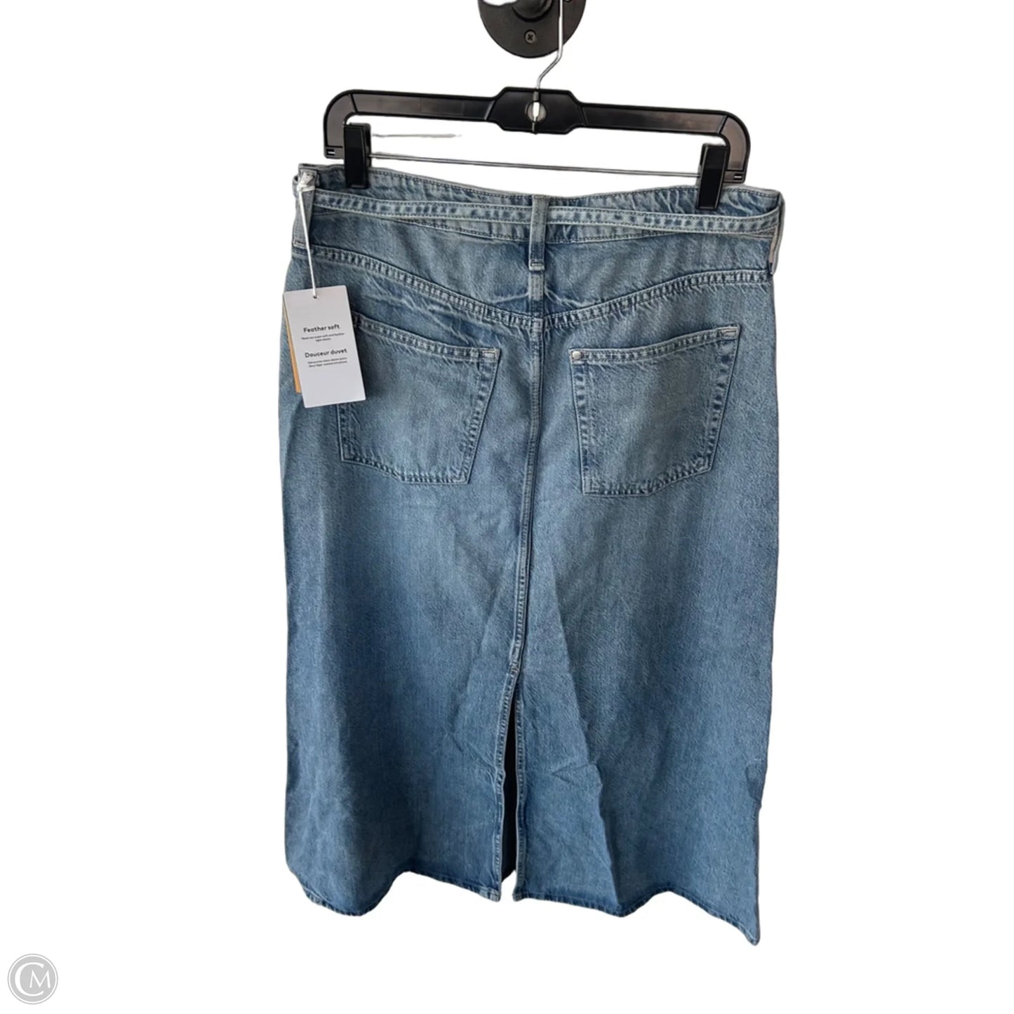 Skirt Maxi By Zara In Blue Denim, Size: M