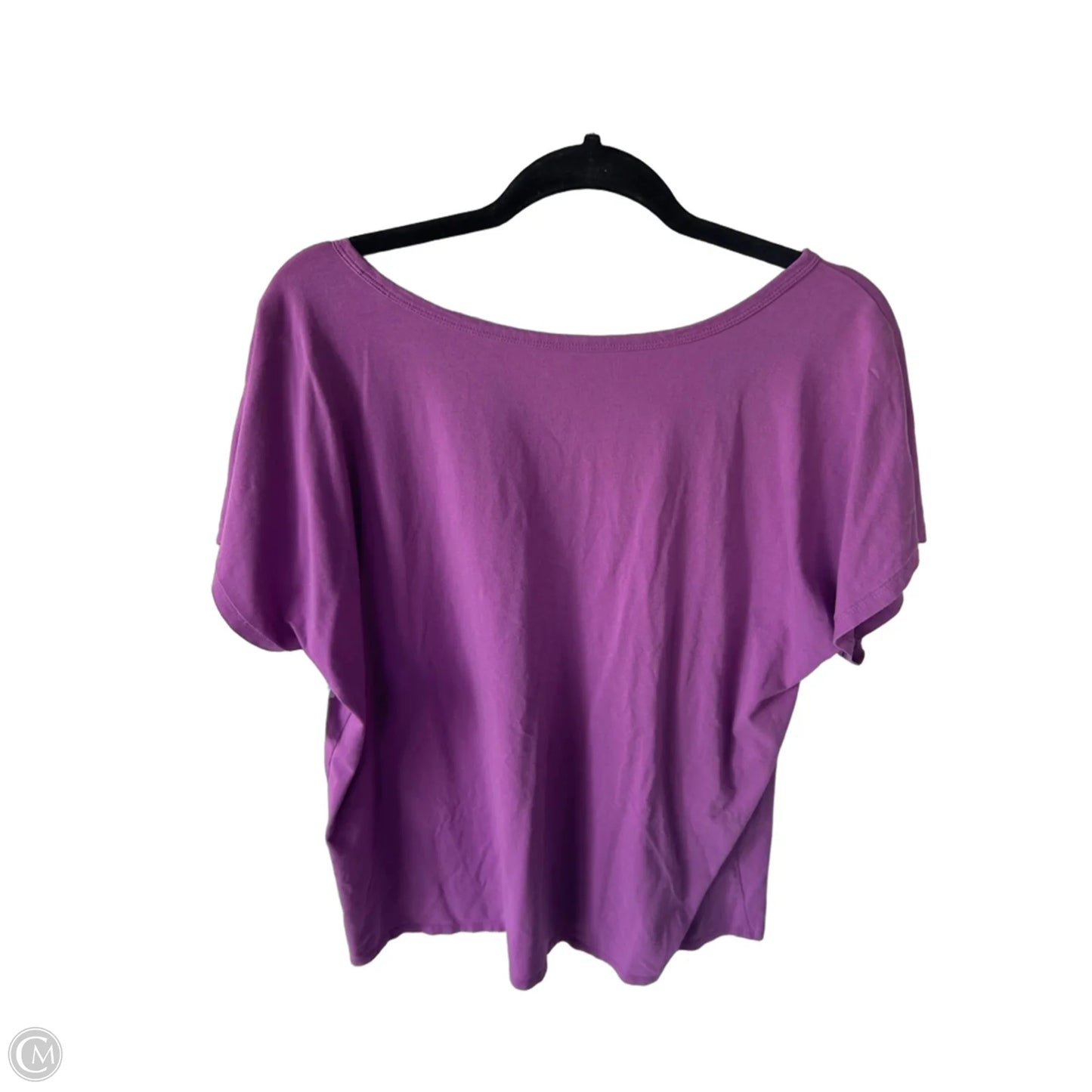 Top Short Sleeve Basic By J. Jill In Purple, Size: L