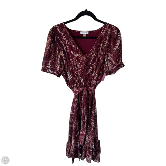Dress Work By Calvin Klein In Brown & Tan, Size: M
