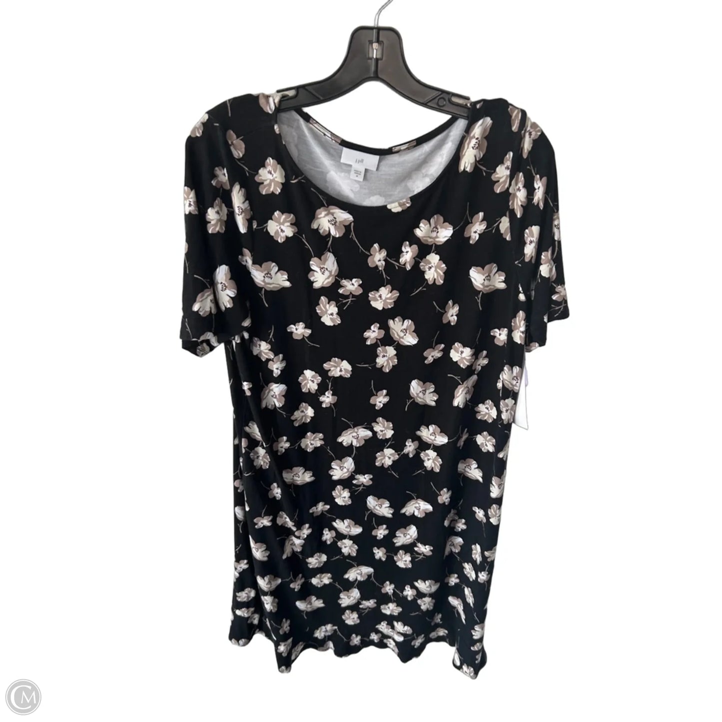 Dress Casual Midi By J. Jill In Black & Tan, Size: M