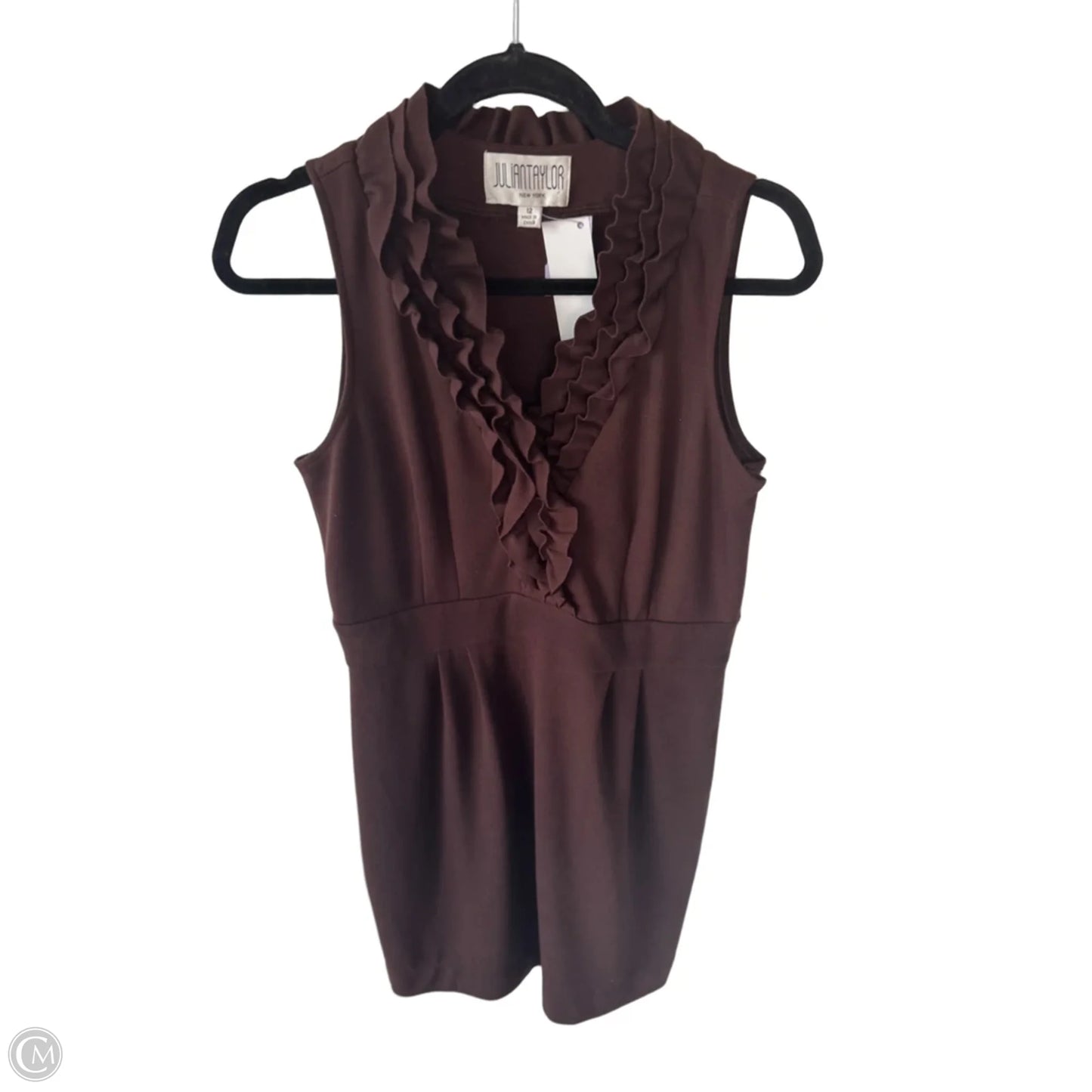 Dress Work By Julian Taylor In Brown, Size: L