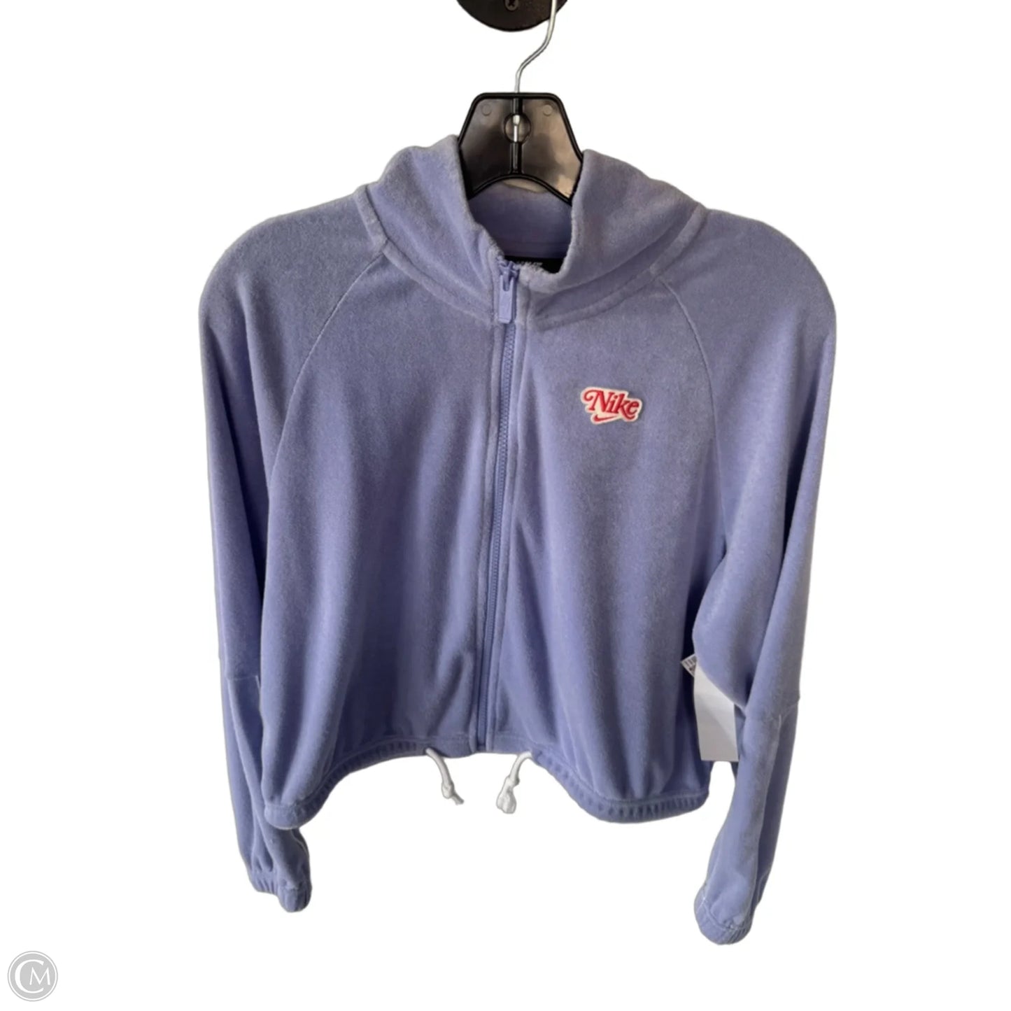Athletic Sweatshirt Collar By Nike In Purple, Size: M
