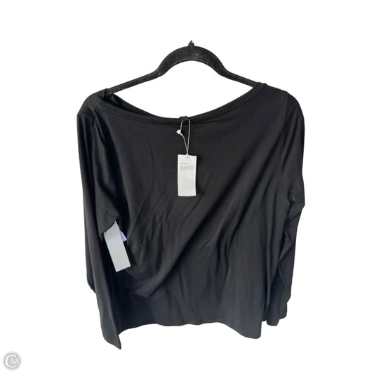 Top Long Sleeve By Eileen Fisher In Black, Size: M