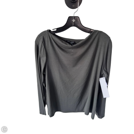 Top Long Sleeve By Eileen Fisher In Grey, Size: M