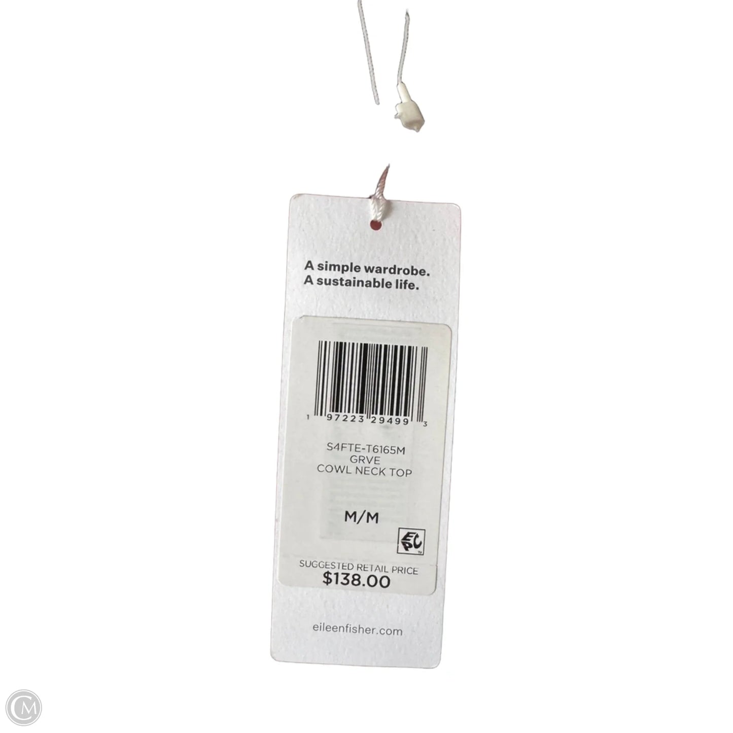 Top Long Sleeve By Eileen Fisher In Grey, Size: M