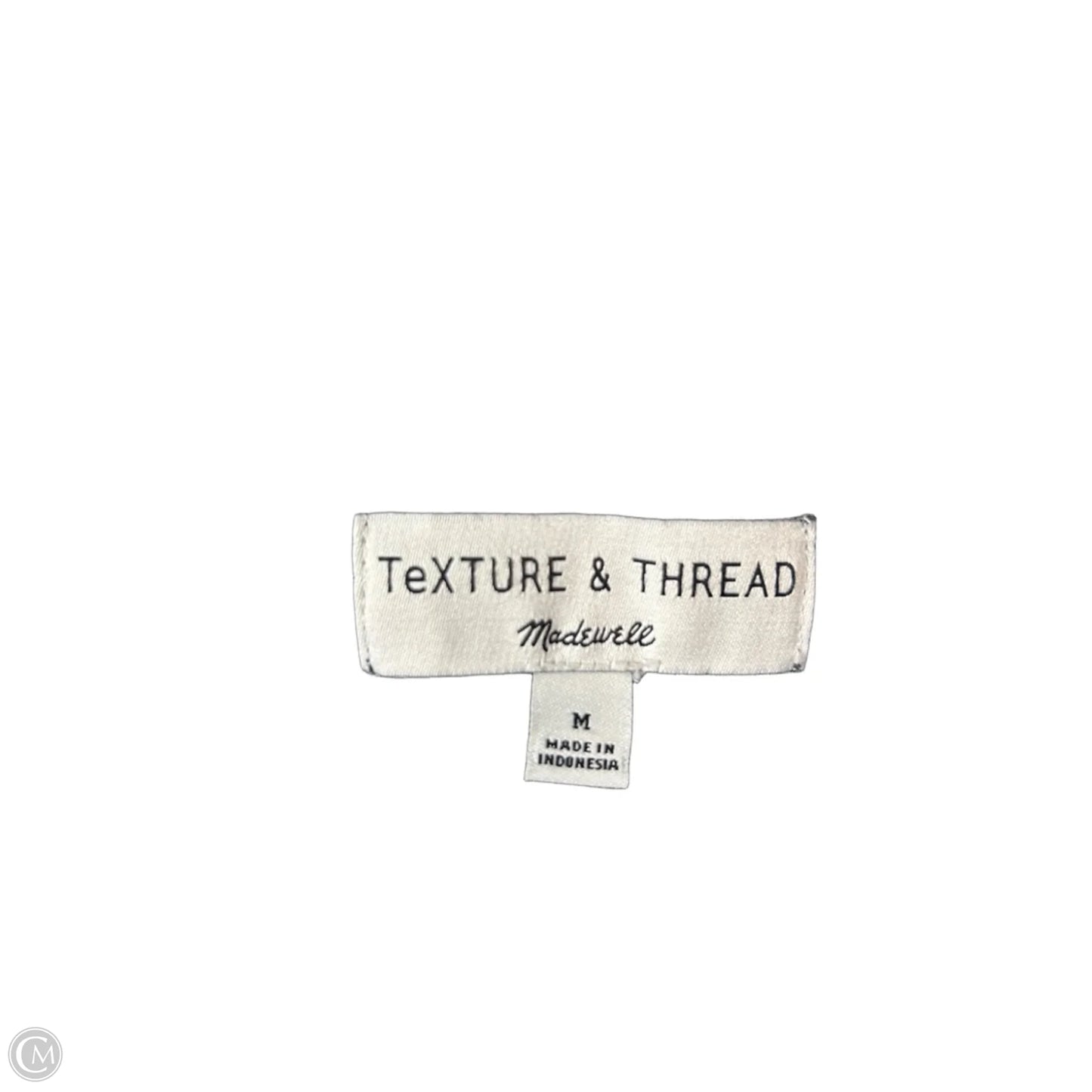 Top Short Sleeve By Madewell In Green & Grey, Size: M
