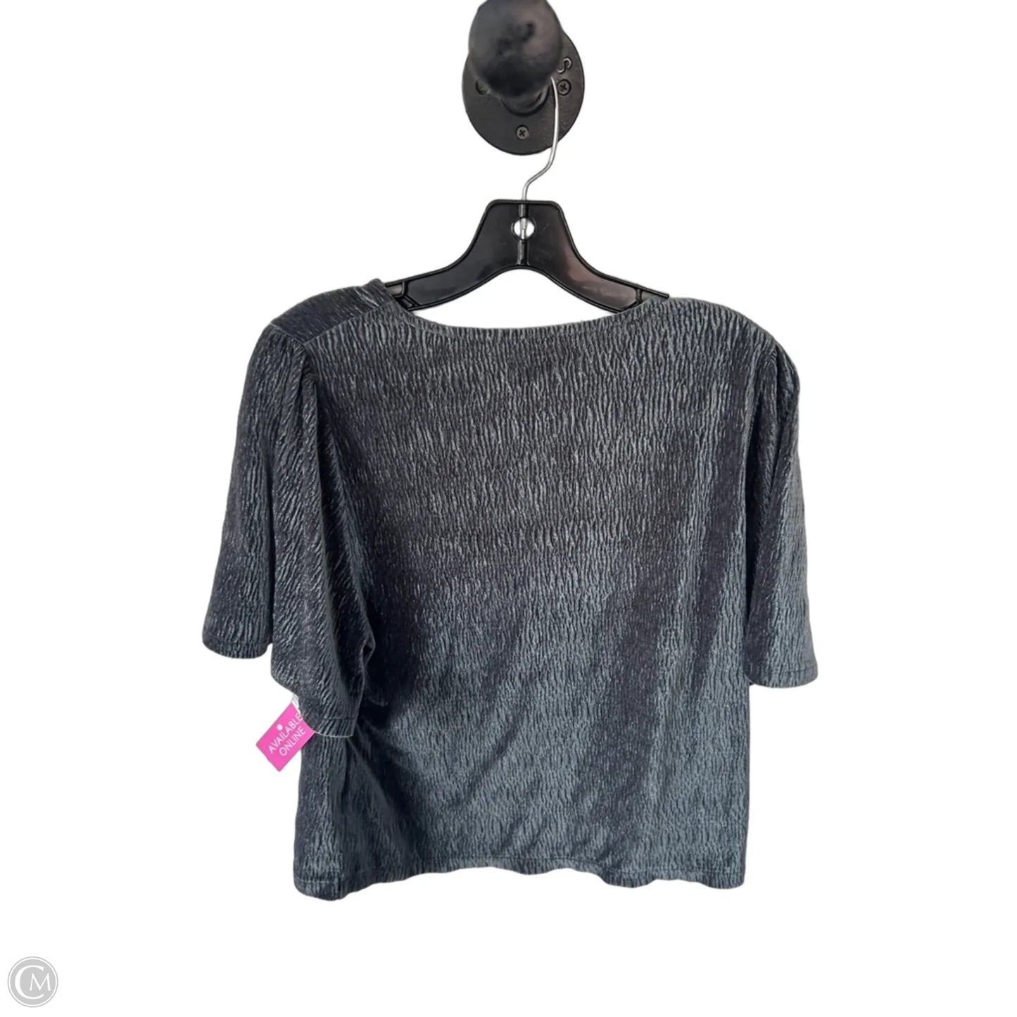 Top Short Sleeve By Madewell In Green & Grey, Size: M
