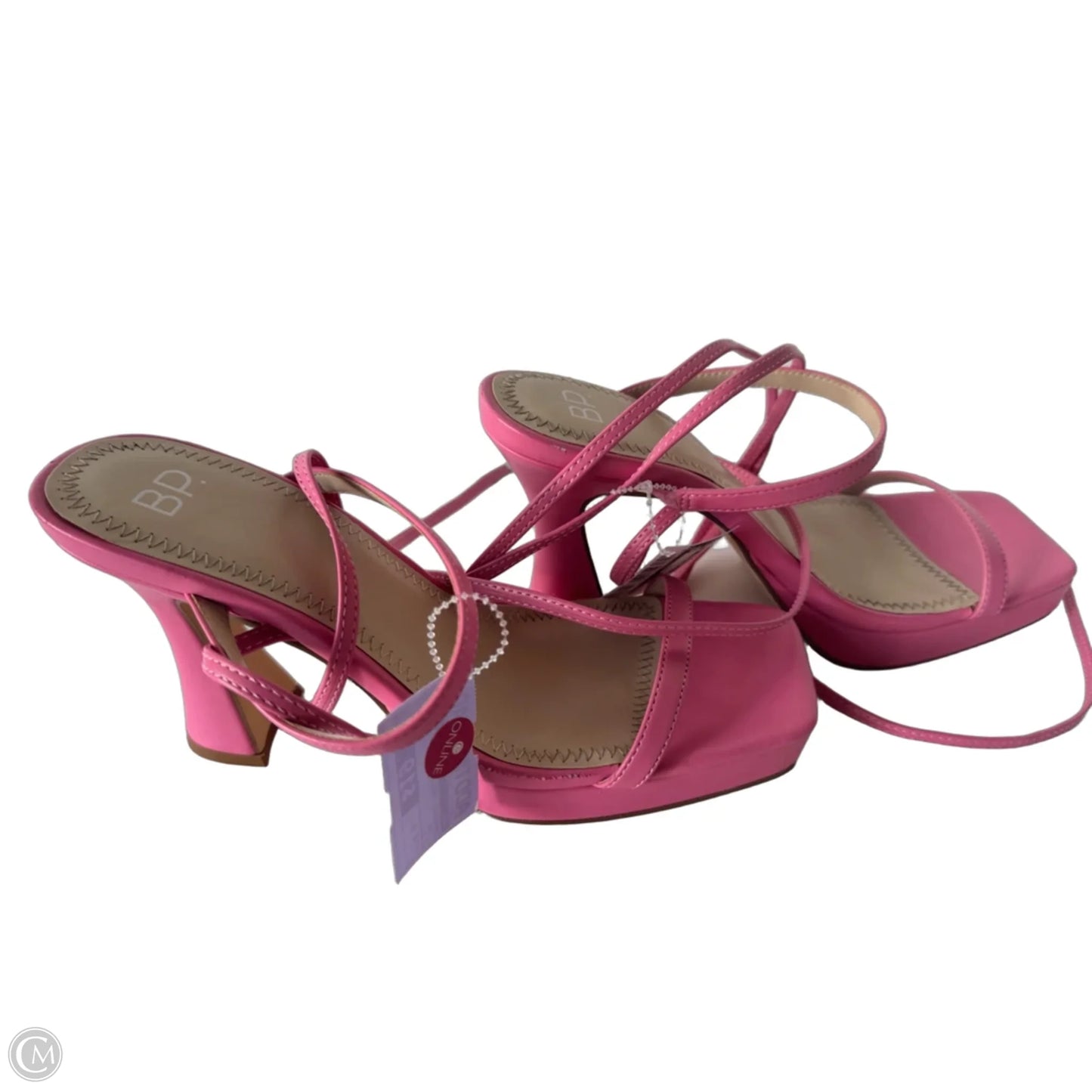 Sandals Heels Block By Bp In Pink, Size: 8.5