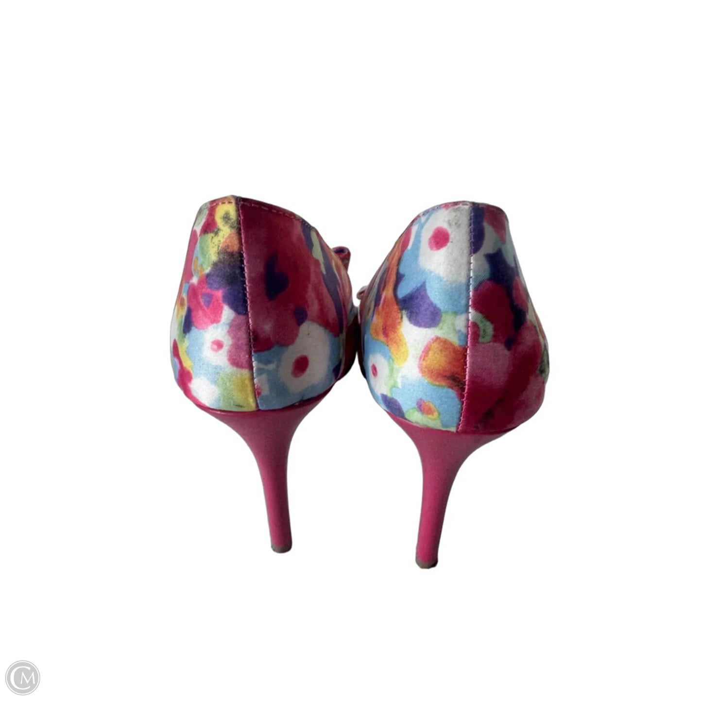 Sandals Heels Stiletto By Fioni In Floral Print, Size: 8