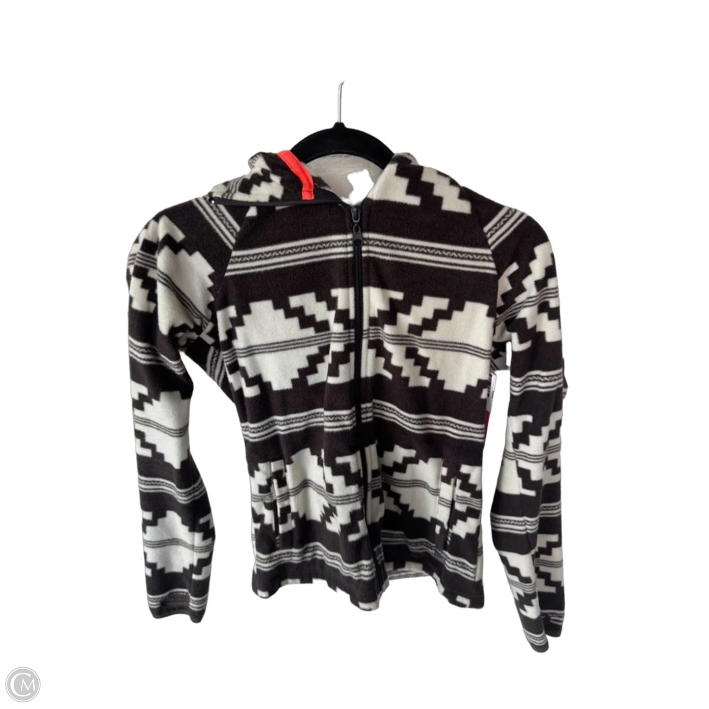 Jacket Fleece By Billabong In Grey & White, Size: S