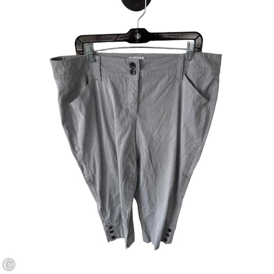 Pants Cropped By Charter Club In Black & White, Size: 16
