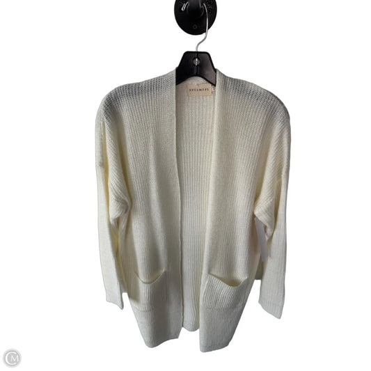Sweater Cardigan By Dreamers In Cream, Size: M