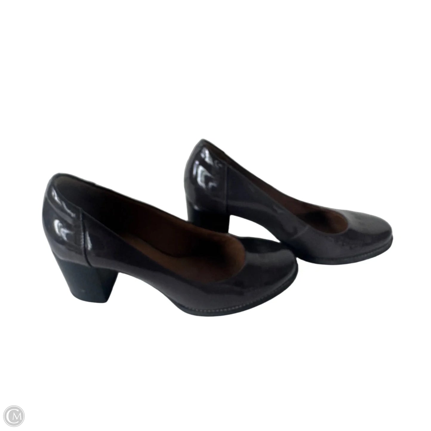 Shoes Heels Block By Clarks In Brown, Size: 9