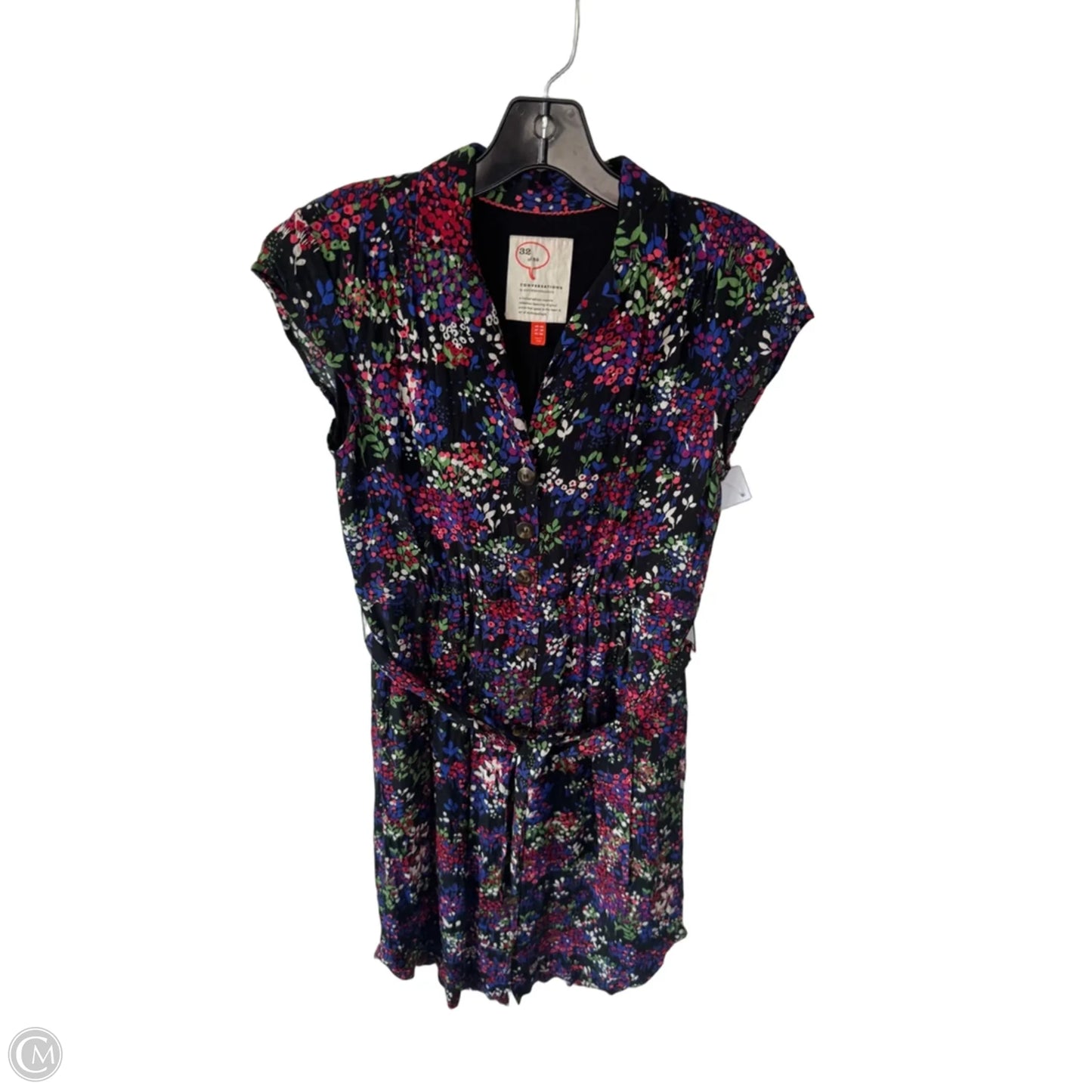 Dress Work By Anthropologie In Black & Purple, Size: S