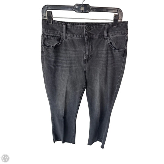 Jeans Cropped By Cabi In Black Denim, Size: 8