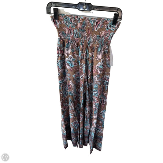 Pants Wide Leg By Cmc In Brown & Pink, Size: Osfm