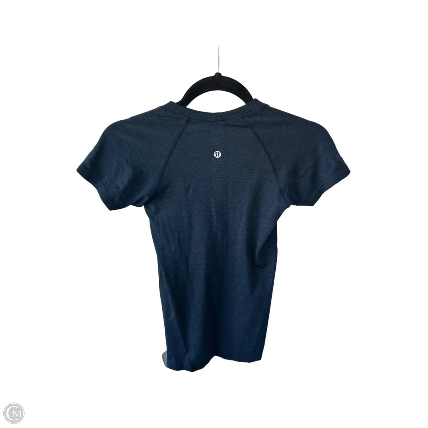 Athletic Top Short Sleeve By Lululemon In Blue, Size: Xs