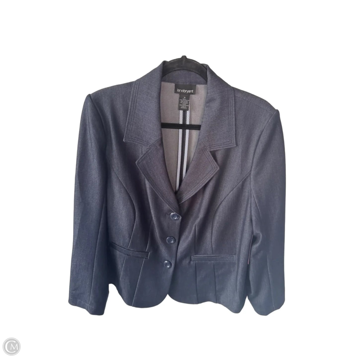 Blazer By Lane Bryant In Blue Denim, Size: 1x